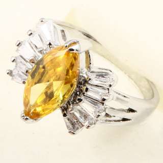 MARQUISE COCKTAIL YELLOW SAPPHIRE *A007* RING  