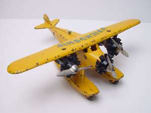 Rare Hubley Friendship Fokker Seaplane Cast Iron Toy  