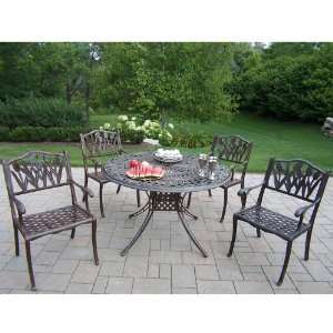  Oakland Living Capitol Tulip 5 Piece Dining Set With 