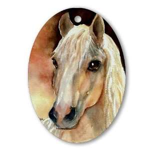  Palomino Horse Animals Oval Ornament by 