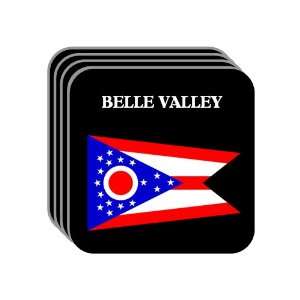  US State Flag   BELLE VALLEY, Ohio (OH) Set of 4 Mini 
