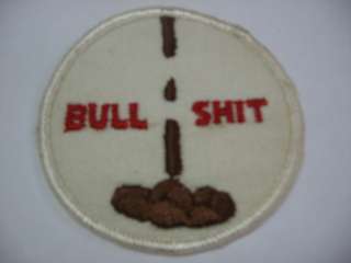 BULL SH** Embroidered Harley Biker Patch  