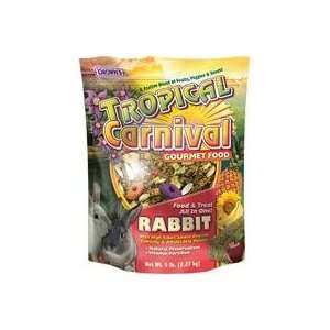  3 PACK TROPICAL CARNIVAL RABBIT FOOD, Size 5 POUND 