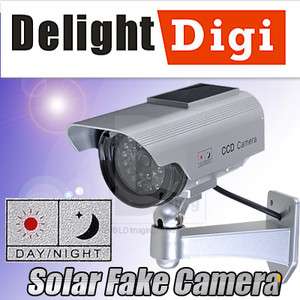   Fake Outdoor Home CCTV Security Camera IR LED Light Monitor  