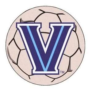  Fanmats Villanova Soccer Ball 2 4 Round ivory Area Rug 