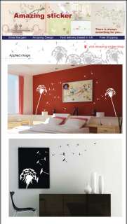 Large Dandelion Flower Tree Wall Stickers/ Wall decals  
