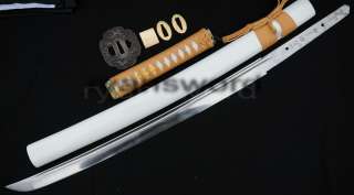 Carbon Steel FullTang Blade sharp Japanese Samurai Katana Wakizashi 