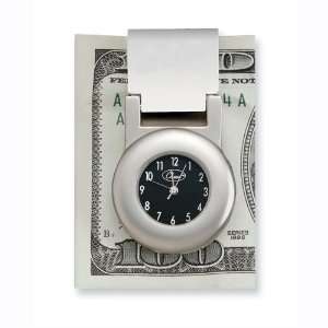  Shiny/Matte Finish Metal Financier Money Clip Clock 