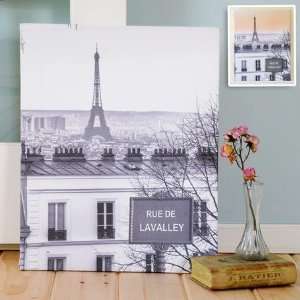  & White Love in Paris Gallery Wrapped Canvas