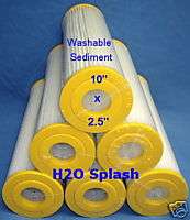 Washable/Reuseable Sediment Water Filter(6) 10 x 2.5  