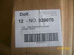 QTY 12 Do it Electrical Solder Rosin Core 326070 40/60  