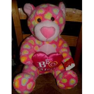   PINK WITH HEARTS I LOVE YOU PLUSH STUFFED TEDDY BEAR Toys & Games