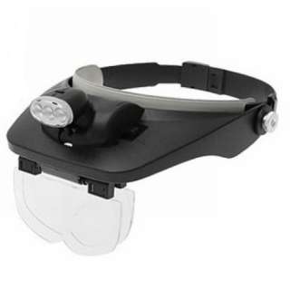 Head magnifying glass 3 Bright LED light Flashlight magnifier Hand 