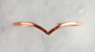 Verna Tahe V Shape Twist Copper Cuff Bracelet Navajo Native American 
