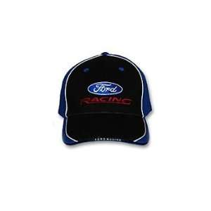 Ford Racing Low Profile Blue/Black Brushed Cotton Twill Hat B&B Tees 