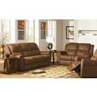 leather loveseat with nail head trim in deep brown leather