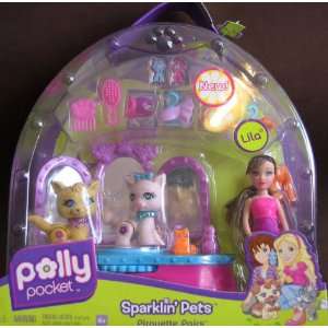    Polly Pocket Sparklin Pets Pirouette Pairs Lila Toys & Games