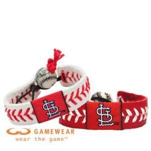  Baseball Bracelet & St. Louis Cardinals Team Color Baseball Bracelet