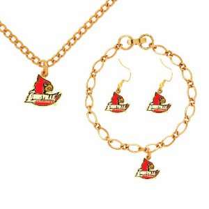  NCAA Louisville Cardinals Jewelry Set