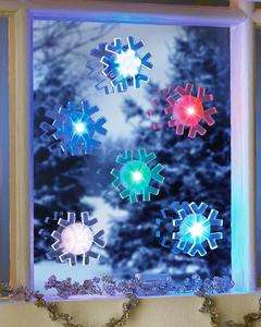 Led Color Changing Suction Cup Snowflakes  