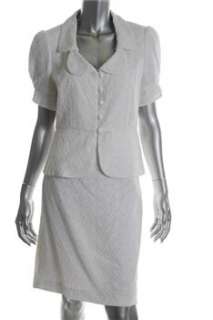 Nine West NEW Skirt Suit White Lace Misses 6  