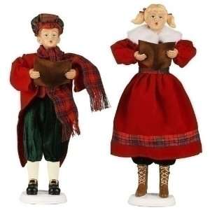   Little Christmas Victorian Kid Carolers Figure Set