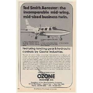  1976 Ted Smith Aerostar Aircraft Ozone Hydraulics Print Ad 