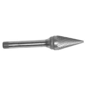 Champion Cutting Tool USM2 Uncoated Double Cut Bur, Cone Shape Solid 