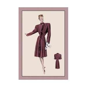  Burgundy Dressy Coat 20x30 poster