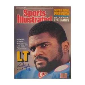  Lawrence Taylor autographed Sports Illustrated Magazine 