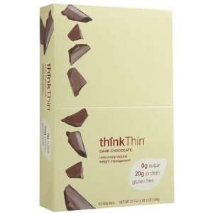  thinkThin Protein Bars, Dark Chocolate, 10 ct (Quantity of 3 