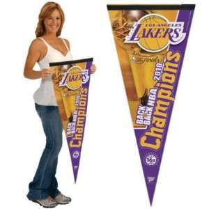   Lakers 2010 NBA Champions Premium 17x40 Pennant