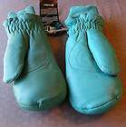   Turquoise Leather Ski/Skiing Gloves Womens Size Medium/M by Grandoe