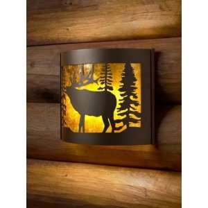   Decorative Indoor Wildlife Sconces (Bull elk/left)