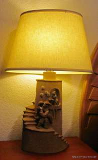 VERY RARE ORIGINAL CLAY SCULPTURAL LAMP by MIKE & SHELLEY BUONAIUTO