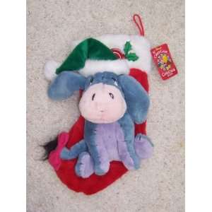  Disneys Eeyore Plush Talking Christmas Stocking (2000 
