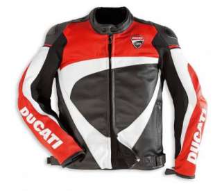 DUCATI 2012 CORSE PERFORATED LEATHER JACKET MADE BY DAINESE MOST SIZES 