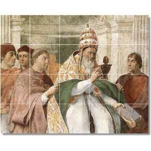 Raphael Historical Shower Tile Mural 9  48x60 using (20) 12x12 tiles
