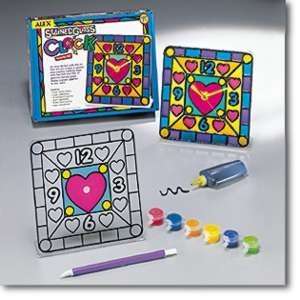  Stained Glass Clock Activity Kit Toys & Games