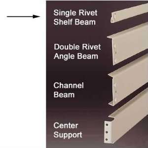 RivetRite Parts   Standard Single Rivet Shelf Beams Dimensions (W x H 