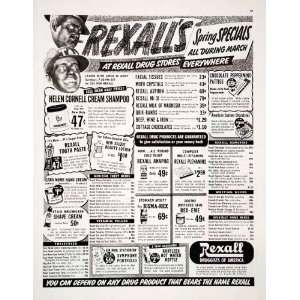  1951 Ad Rexall Drug Stores Amos N Andy CBS Spring Specials 