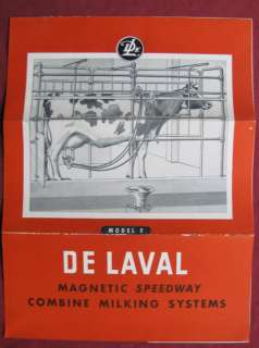 vintage delaval advertising milking system brochure  