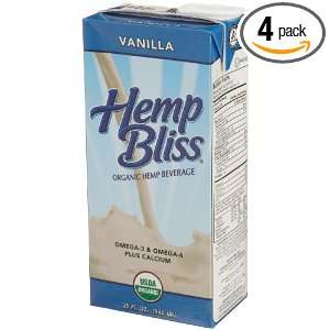 Manitoba Harvest Hemp Bliss Organic Hemp Beverage, Vanilla, 32 Ounce 