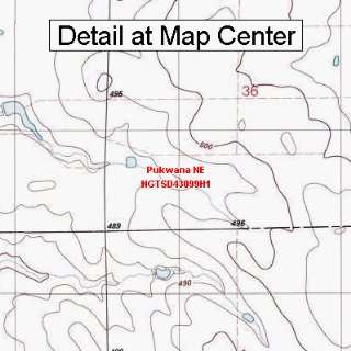   Map   Pukwana NE, South Dakota (Folded/Waterproof)