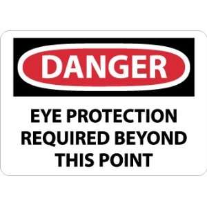 SIGNS EYE PROTECTION REQUIRED