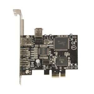   1394b PCIEx1 Firewire Card Retail TI TSB82AA2 Chipset New Electronics