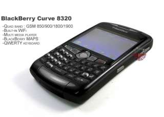 NEW BLACKBERRY CURVE 8320 BLACK WiFi AT&T T MOB. PHONE 843163045163 