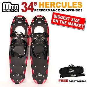   2012 MTN Man Woman Kid Youth 34 Snowshoes up to 345 lbs Free Bag Red