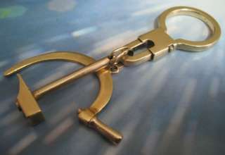 Hammer & Sickle 18k ☭ White Gold key ring / chain ☭  