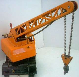 The body rotates, crane moves up and down, and chain hoist works.